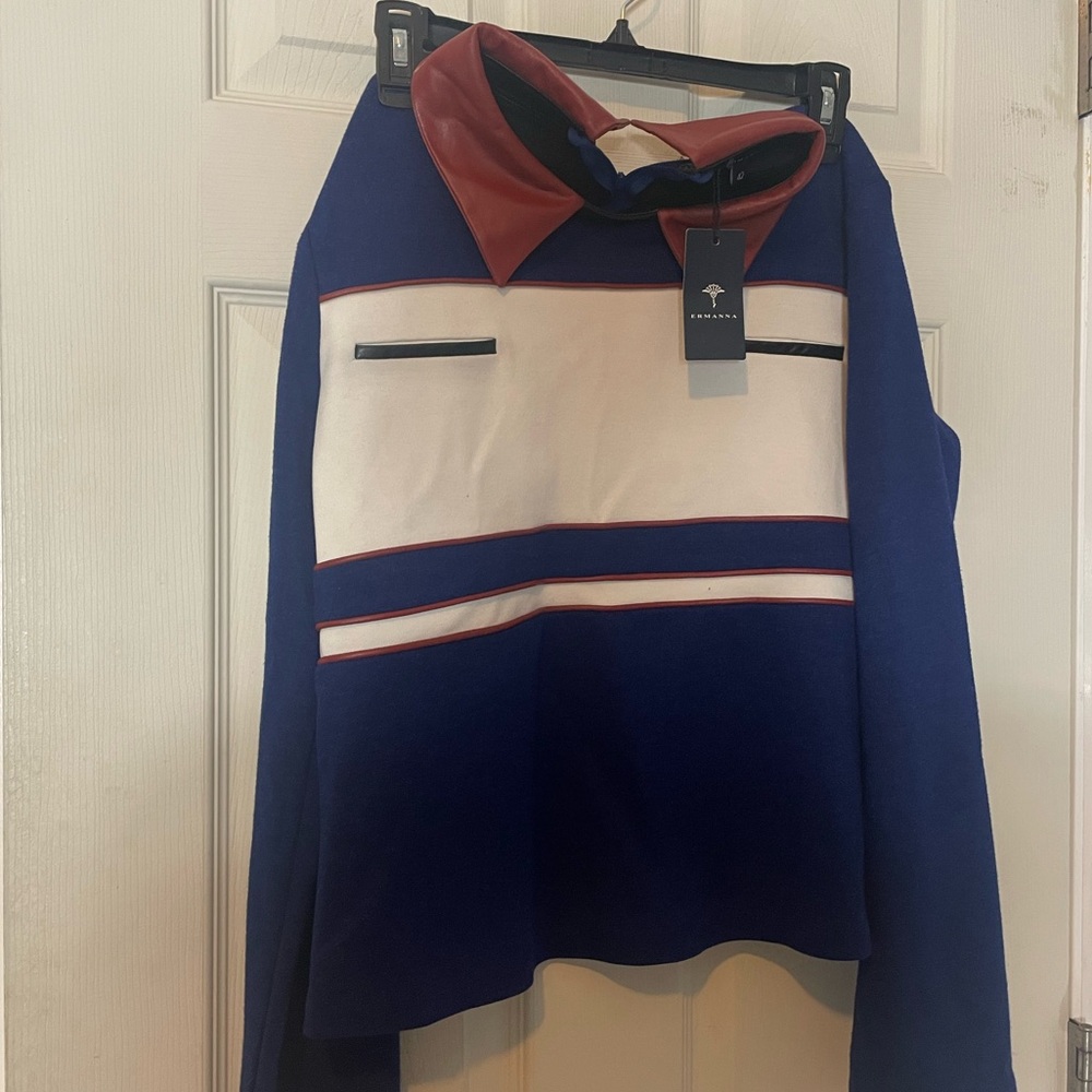 NEW Ermanna top womens 42 made in Turkey office style
